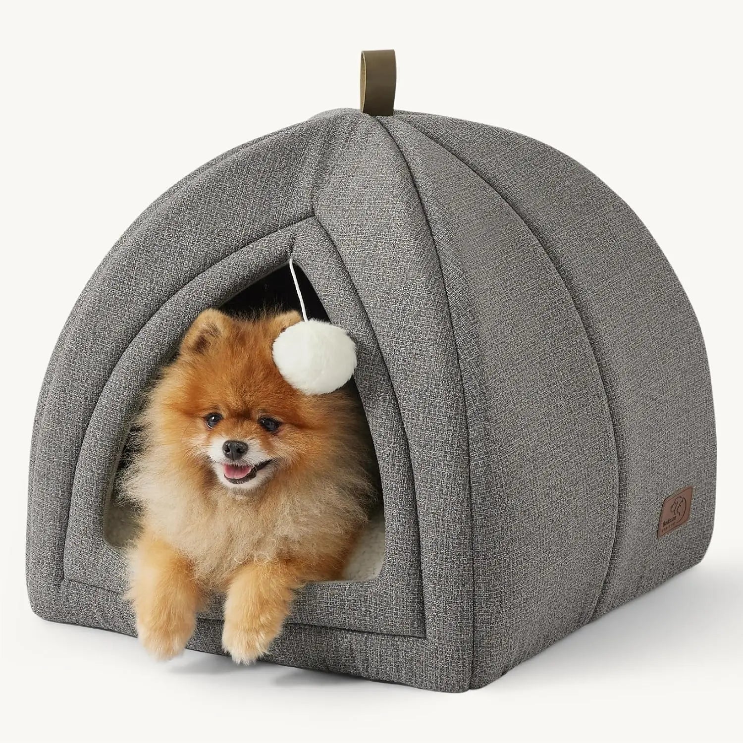 2-in-1 Cat Cave Bed – Foldable Indoor Cat Tent with Washable Cushion, Sizes S-L